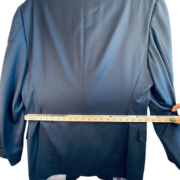 Tom James Executive Collection Mens Blazer Jacket Navy Blue Holland Sherry 40R - Picture 9 of 13